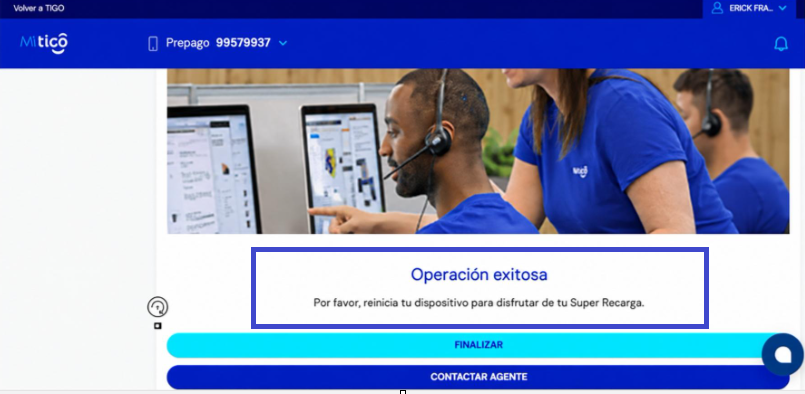 Mensaje final de la revisión