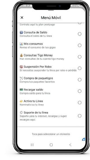 Opciones de soporte con Super Recarga